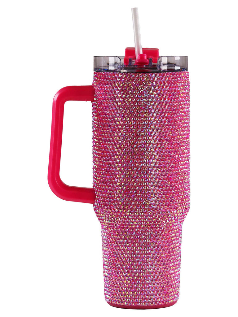 Hot Pink Tumbler- 40 oz.