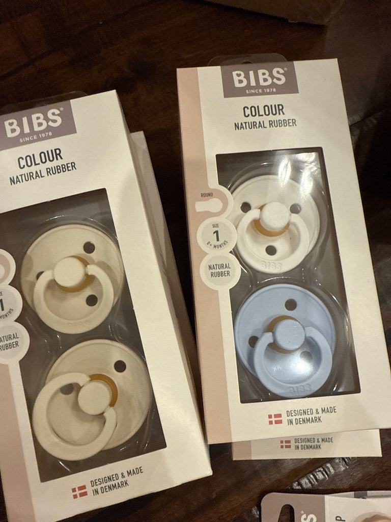 Bibs Pacifiers Boy Colors 1