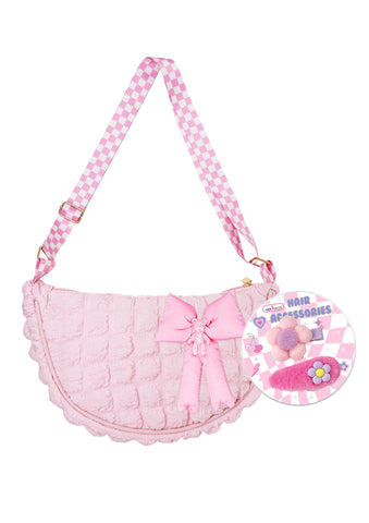Bowtiful Puffer Crossbody Bag, Bowtiful