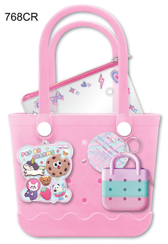 Beach Tote Bag with Charms, Critters