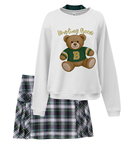 Varsity Teddy Bear Sweatshirt- Bowling Green