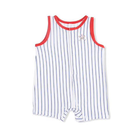 Baseball Stripe Sleevless Shortie