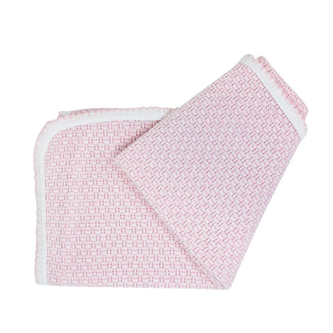 Solid Pink Knit Swaddle Blanket