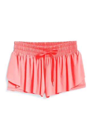 Butterfly Shorts- Coral