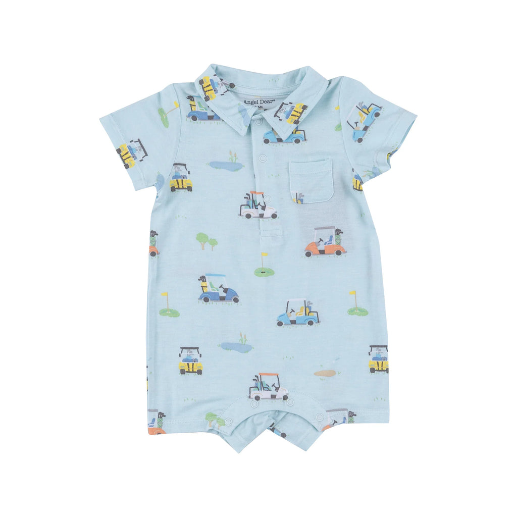 POLO SHORTIE - GOLF CARTS BLUE