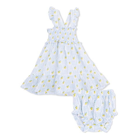 Lemons Smocked Sundress