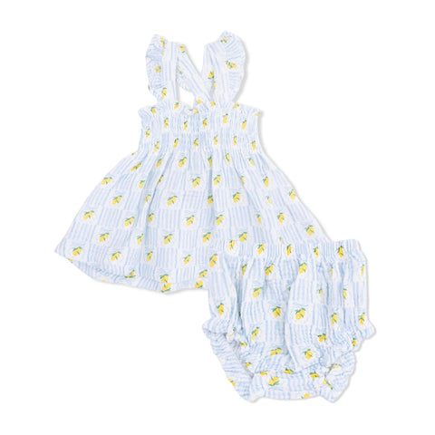 Lemons Smocked Top with Bloomer