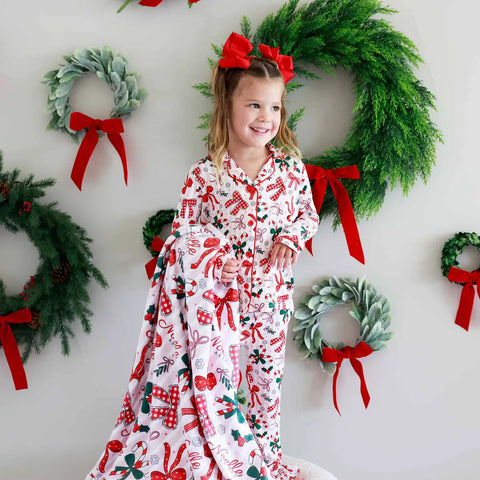 Girl's Two Piece Flare Lounge Set | Bow What Fun