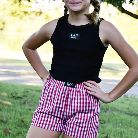 Red Gingham Shorts