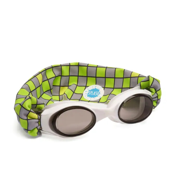 Swim Goggles- Neon Checker