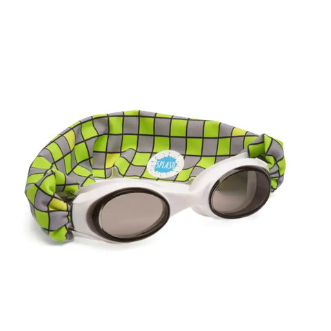 Swim Goggles- Neon Checker