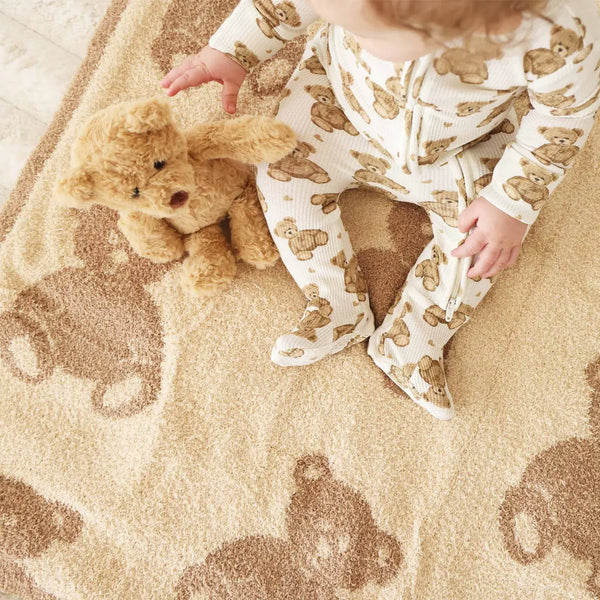 Cuddlelane™ Luxe Blankets | Teddy Bears 40x30