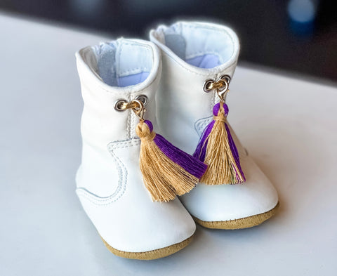 Crib White Marching Boots