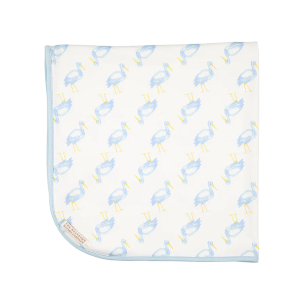 Baby Buggy Blanket Sir Proper Stork With Buckhead Blue