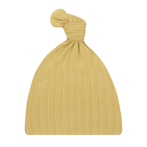 CHARLIE RIBBED TOP KNOT HAT