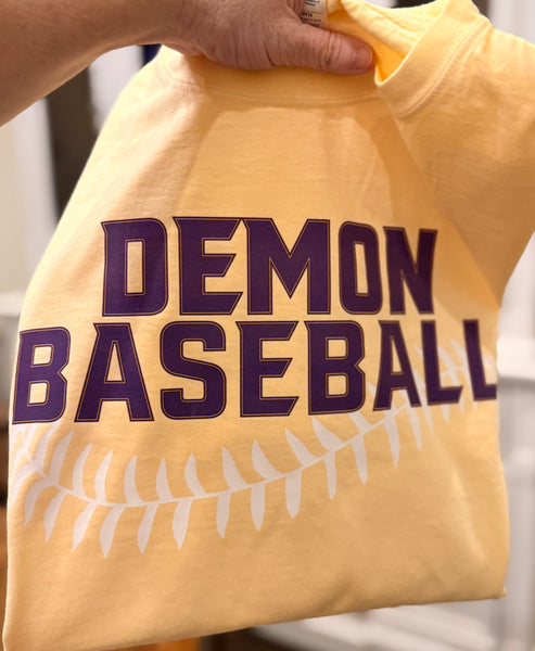 Demon Baseball Tee