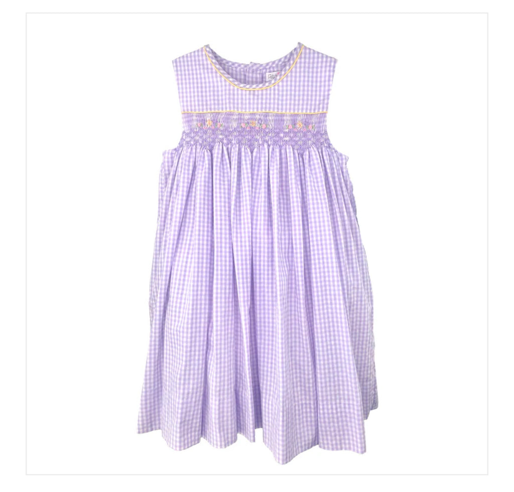 Purple Smocked Sun Dress