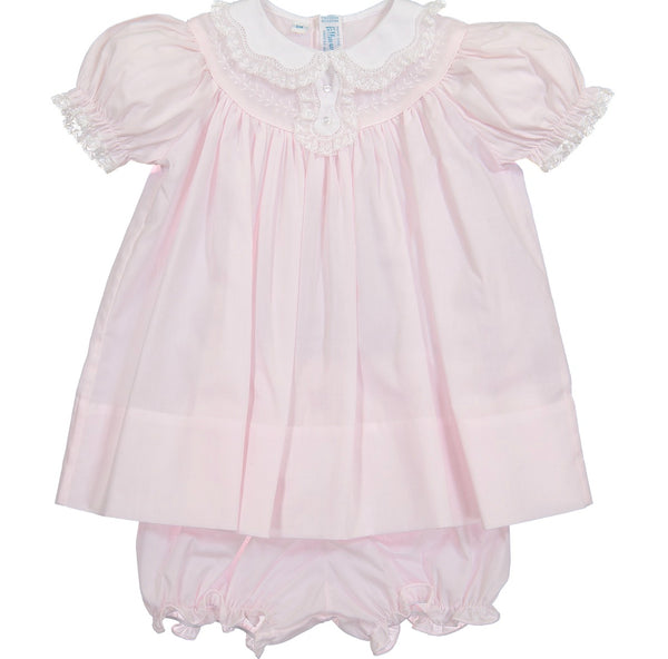 Vintage Scalloped Lace Collar Dress