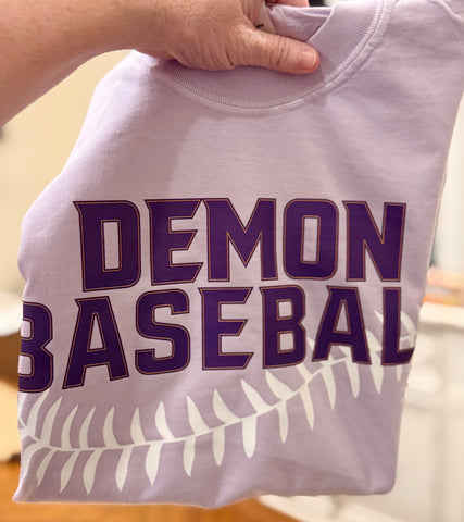 Demon Baseball Tee