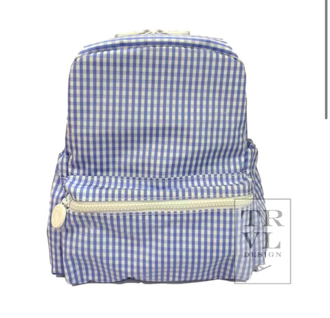 Gingham Sky Mini Backer Backpack