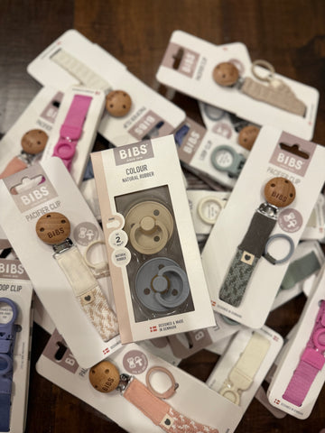 Bibs Pacifiers Boy Colors 2