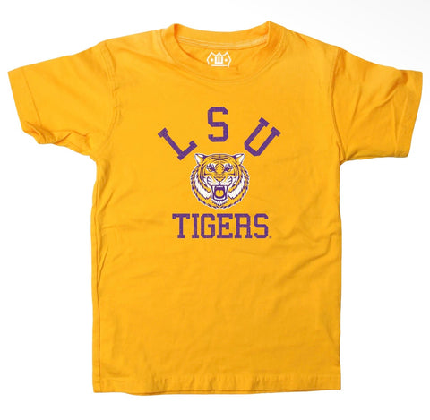 LSU Cotton Tee- Gold