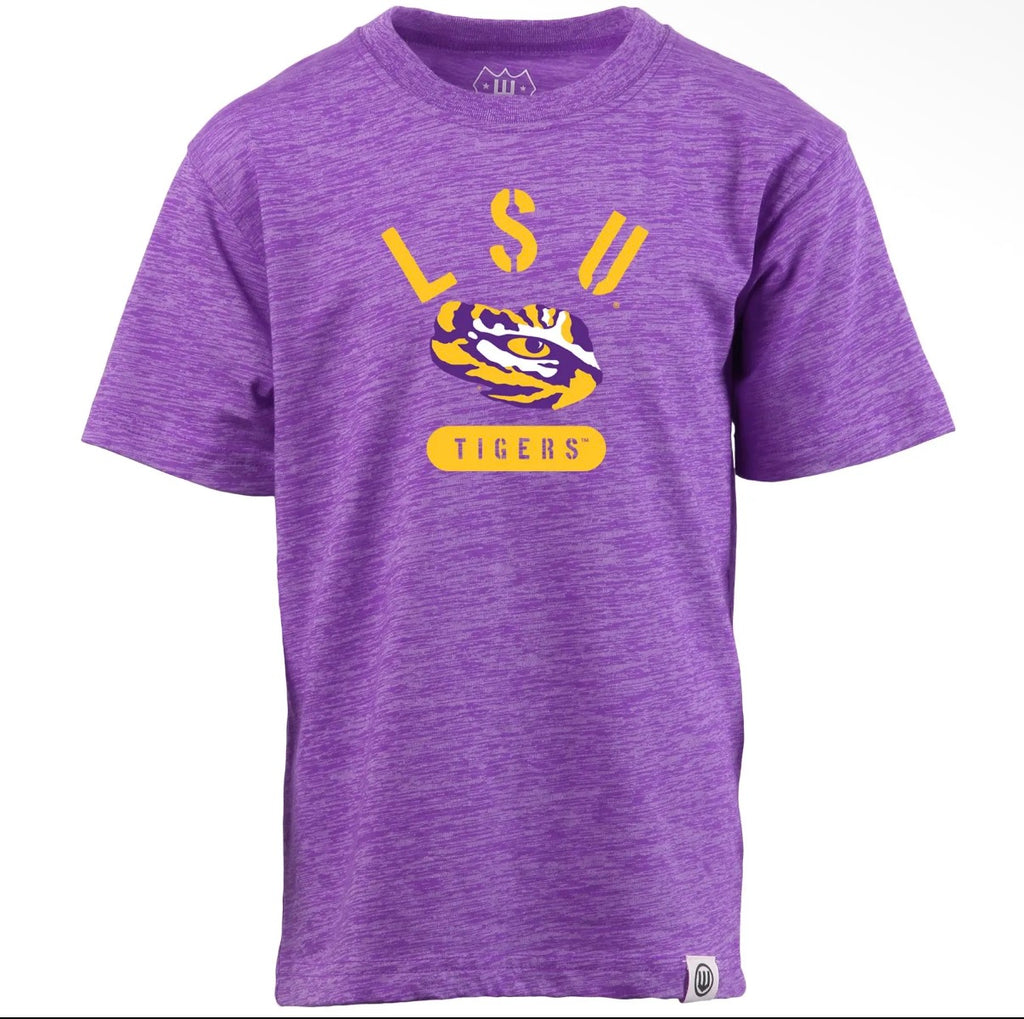 LSU SS Cloudy Yarn Eye of the Tiger Tee