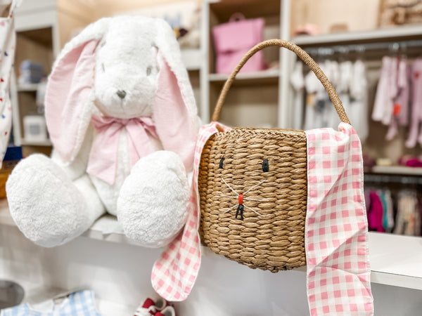 Easter Basket with Gingham Ears
