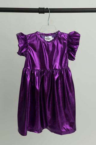 Purple Metallic Dress