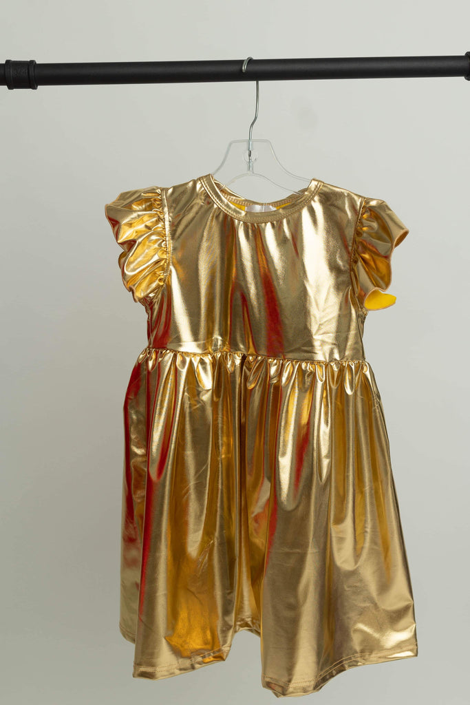 Gold Metallic Dress