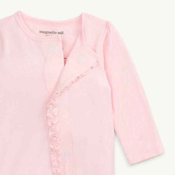 Baby Pink Ruffle Magnetic Me Footie