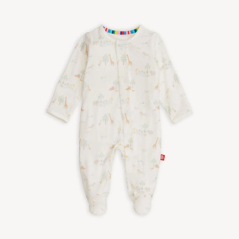 White Serene Safari Magnetic Me Footie