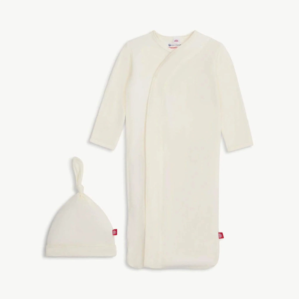Egret Magnetic Me Gown + Hat Set