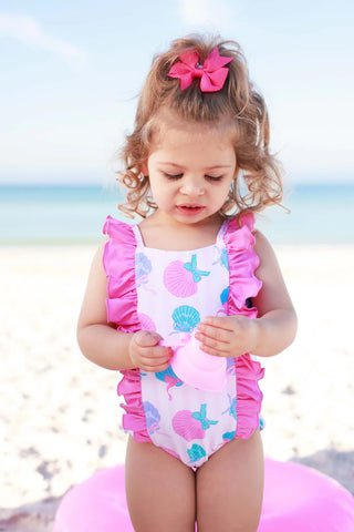 Double Ruffle One Piece | Seaside Cutie