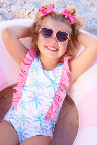Double Ruffle One Piece | Blue Lagoon