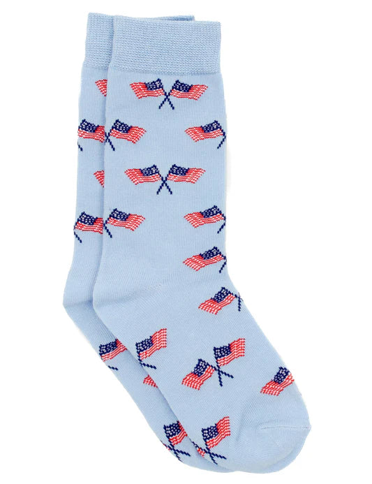 Lucky Duck Socks Freedom Flag