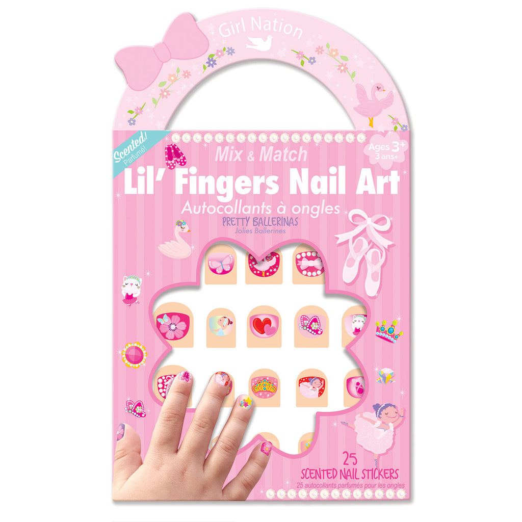 Lil Fingers Nail Art-Pretty Ballerinas