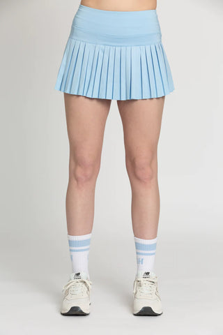 Aqua Blue Pleated Tennis Skirt