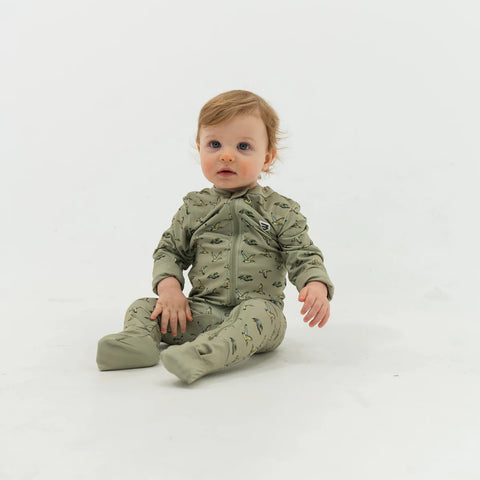 Baby Zip Up- Flying Ducks