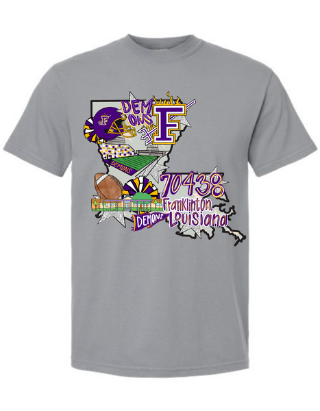 FHS State Spirit Tee- Comfort Colors