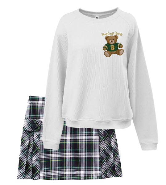 Varsity Teddy Bear Sweatshirt- Bowling Green