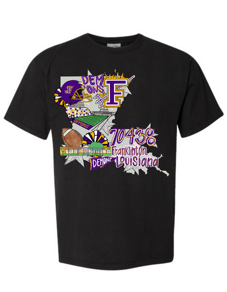 FHS State Spirit Tee- Comfort Colors