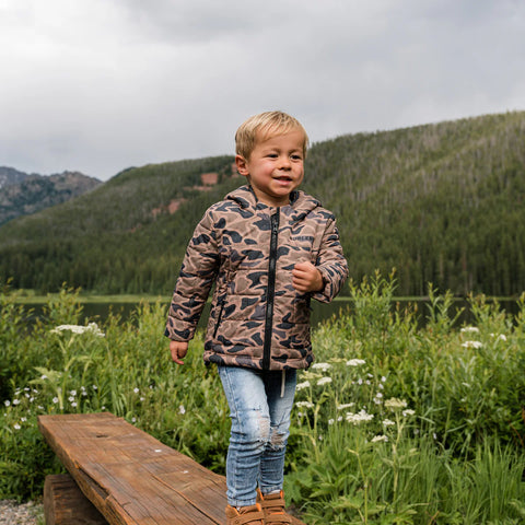 Youth Puffer Jacket- Gauge Camo