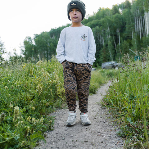 Youth Fleece Jogger- Gauge Camo