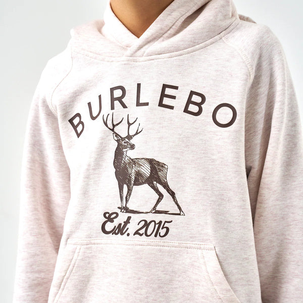 Whitetail Fleece Hoodie- Heather Oatmeal