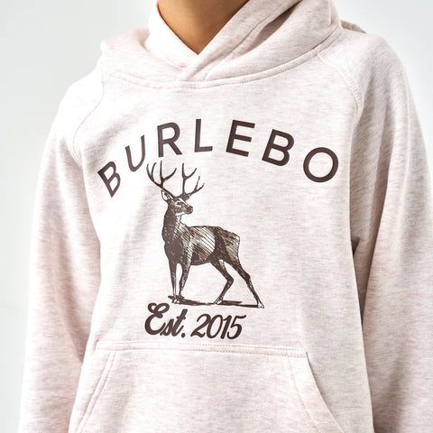 Whitetail Fleece Hoodie- Heather Oatmeal