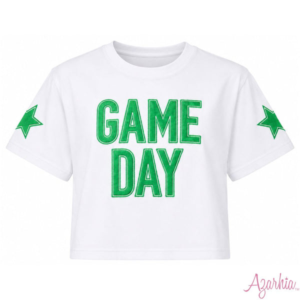 Game Day Boxy Tee- Green