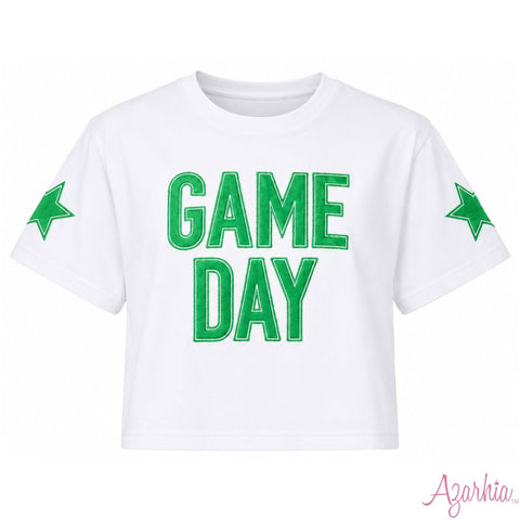 Game Day Boxy Tee- Green