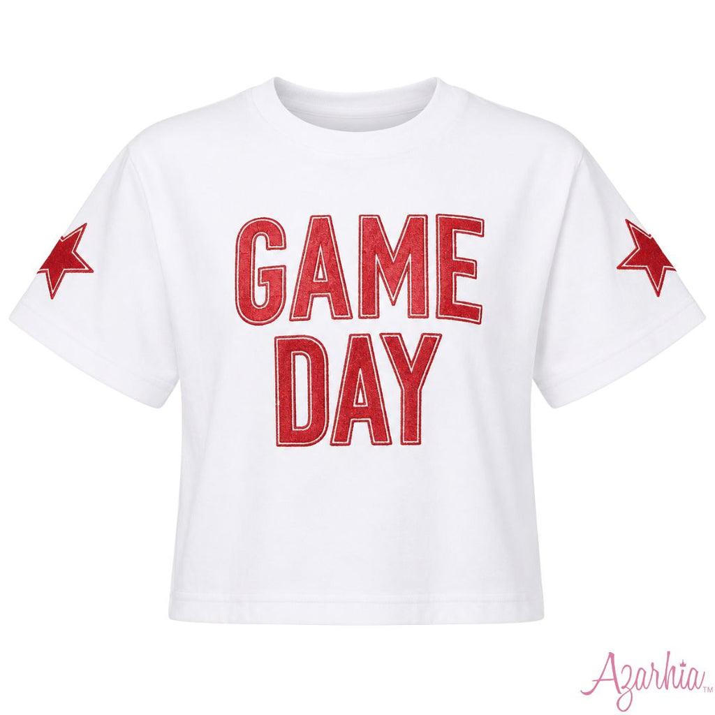 Game Day Boxy Tee- Red