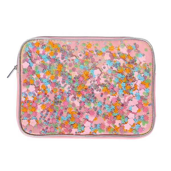 Flower Shop Confetti Laptop Sleeve/Chrome Book and Carrying Case